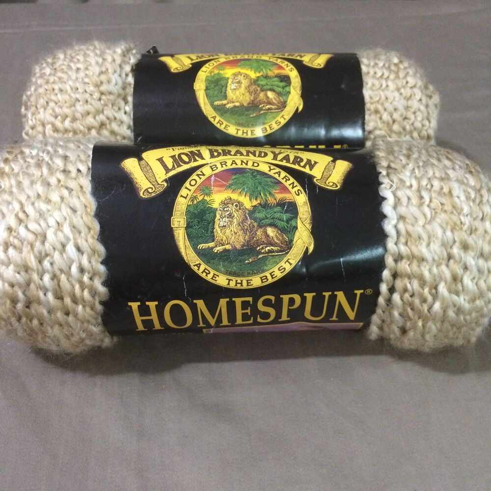Lion Brand Homespun Yarn Lot of 2 Skeins Textured Bulky Rococo #311